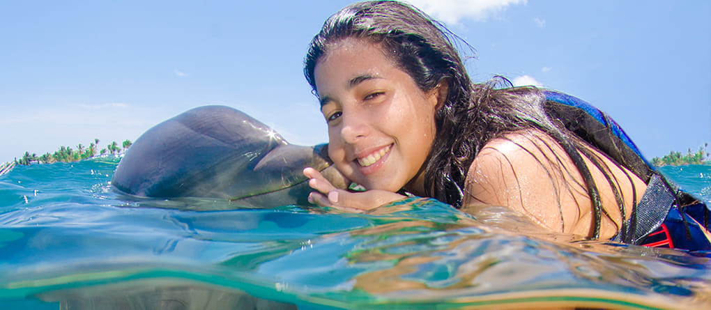 Swimming with dolphins in Punta Cana