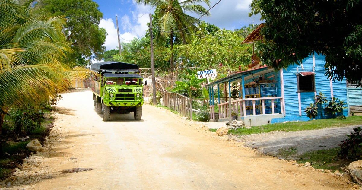 Safari truck tour through the Dominican countryside
